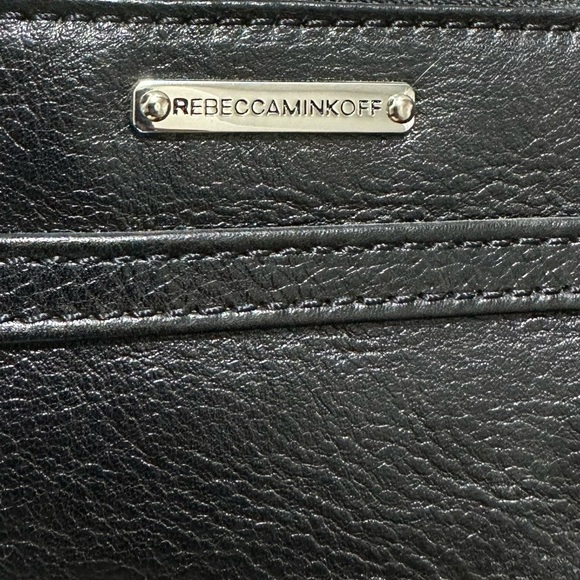 Rebecca Minkoff Mac Black and Silver Leather Crossbody Bag - Picture 7 of 10
